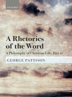 cover image of A Rhetorics of the Word